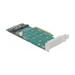 PCI Express x8 Karte zu 2 x intern NVMe M.2 Key M - Bifurcation - Low Profile Formfaktor — Buy in Cyprus with Fast Delivery