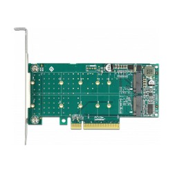PCI Express x8 Karte zu 2 x intern NVMe M.2 Key M - Bifurcation - Low Profile Formfaktor — Buy in Cyprus with Fast Delivery