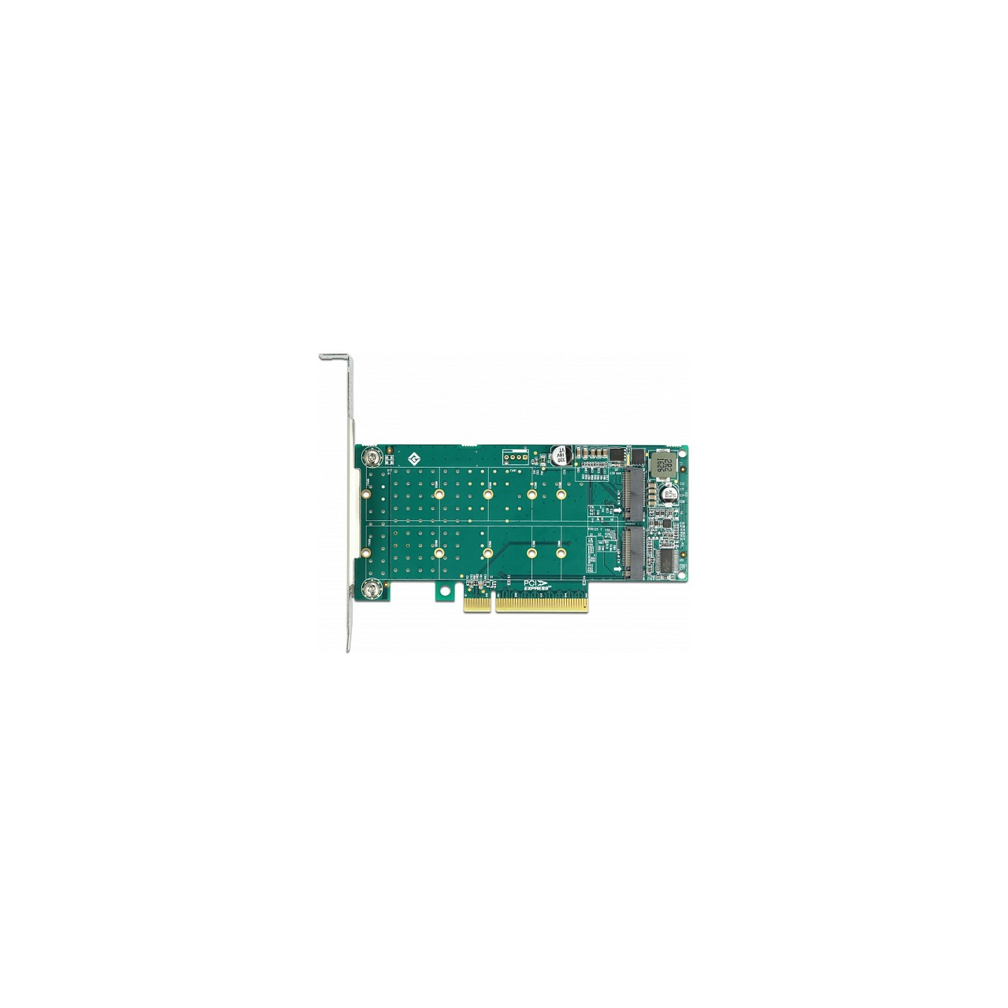 PCI Express x8 Karte zu 2 x intern NVMe M.2 Key M - Bifurcation - Low Profile Formfaktor — Buy in Cyprus with Fast Delivery