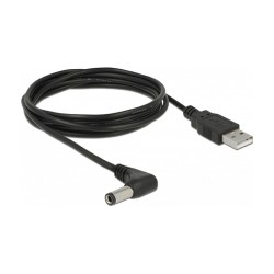 USB DeLock Gleichstomstecker 5.5x2.5mm - USB-A 1.5m black — Buy in Cyprus with Fast Delivery