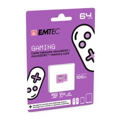 CARD Emtec m64GB UHS-I U3 V30 A1 Gaming Purple — Buy in Cyprus with Fast Delivery