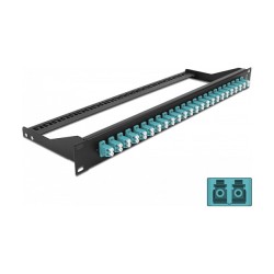 Delock 19? LWL Patchpanel 24 Port LC Duplex aqua — Buy in Cyprus with Fast Delivery