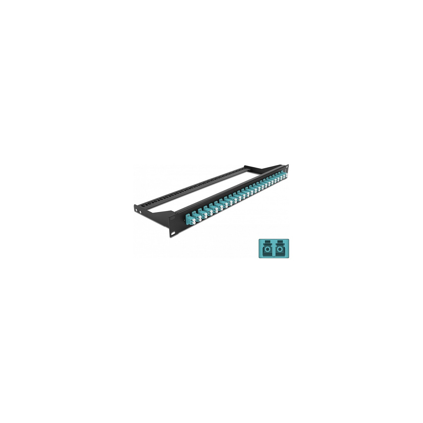 Delock 19? LWL Patchpanel 24 Port LC Duplex aqua — Buy in Cyprus with Fast Delivery