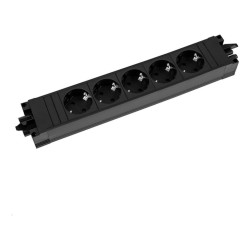 BACHMANN STEP BASE 5x Schutzkontakt schwarz — Buy in Cyprus with Fast Delivery