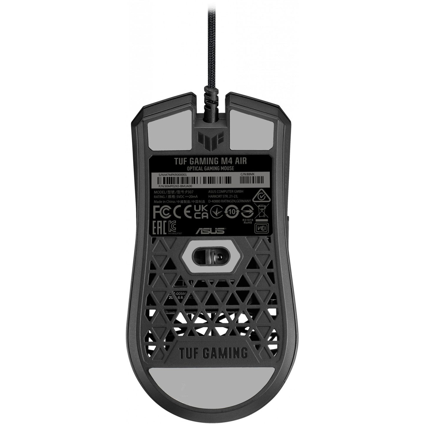 ASUS TUF M4 Air Wired Ambidextrous Gaming Mouse - Black, 16,000 DPI (Boxed) — Buy in Cyprus with Fast Delivery