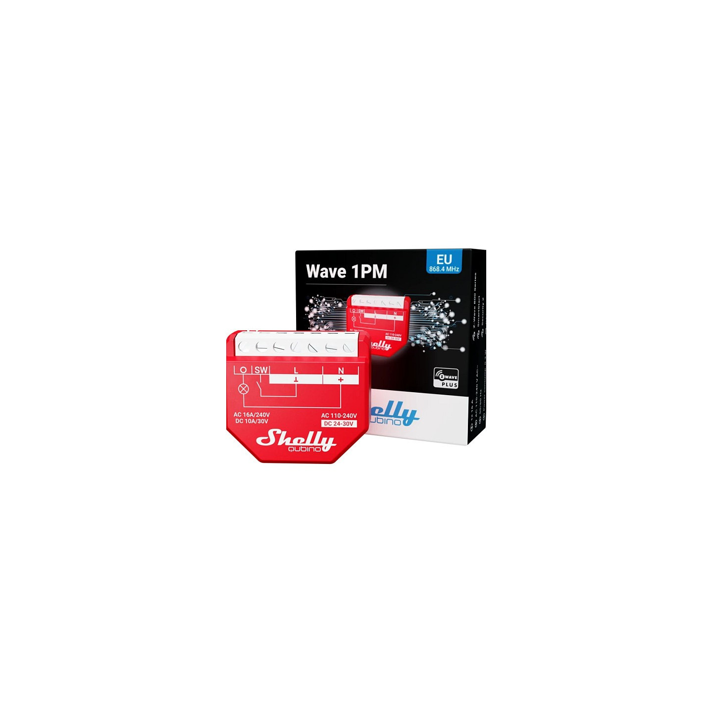 Shelly Relais 'Wave 1PM' max. 16A 1 Kanal Unterputz Messfunktion — Buy in Cyprus with Fast Delivery
