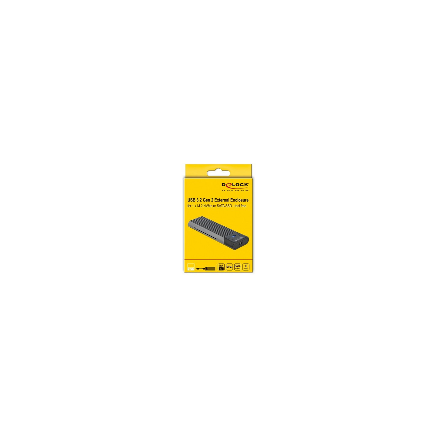Externes USB Type-CTM Combo Gehäuse für M.2 NVMe PCIe oder SATA SSD - werkzeugfrei — Buy in Cyprus with Fast Delivery