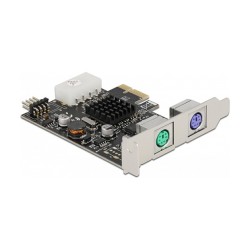 PCI Express x1 Karte zu 2 x PS 2 und USB Pfostenstecker - Low Profile Formfaktor — Buy in Cyprus with Fast Delivery