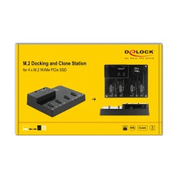 M.2 Dockingstation für 4 x M.2 NVMe PCIe SSD mit Klon Funktion — Buy in Cyprus with Fast Delivery