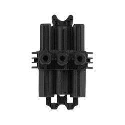 BACHMANN Verteilerblock WIELAND GST18 1xIn 2xOut mit Befestigungsmglichkeit schwarz — Buy in Cyprus with Fast Delivery