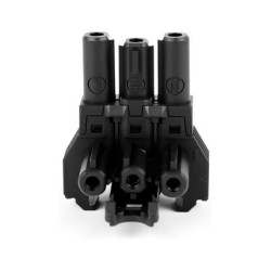 BACHMANN Verteilerblock WIELAND GST18 1xIn 2xOut mit Befestigungsmglichkeit schwarz — Buy in Cyprus with Fast Delivery