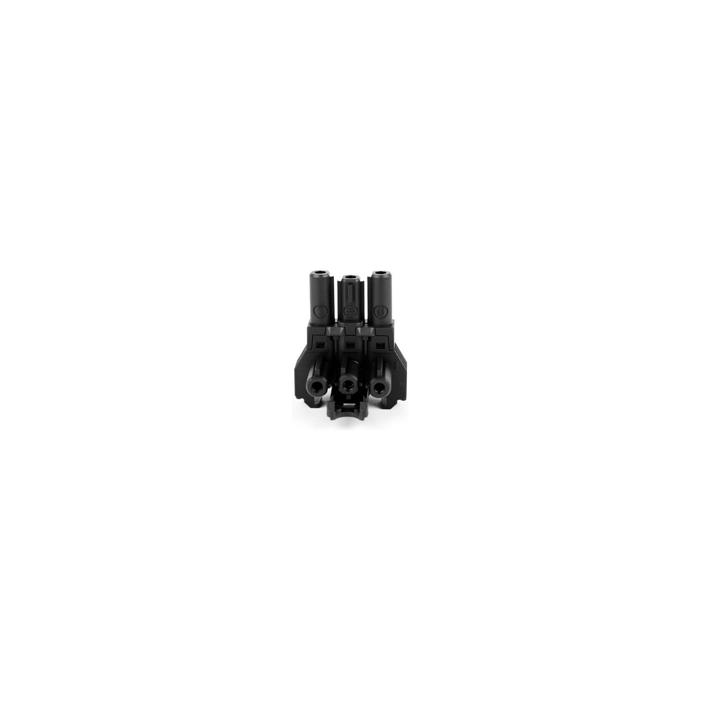 BACHMANN Verteilerblock WIELAND GST18 1xIn 2xOut mit Befestigungsmglichkeit schwarz — Buy in Cyprus with Fast Delivery