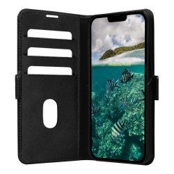 dbramante1928 Copenhagen Slim - Flip-Hlle fr Mobiltelefon - genarbtes Leder - Schwarz - fr Apple iPhone 14 Plus