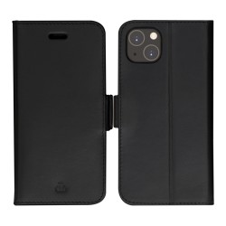 dbramante1928 Copenhagen Slim - Flip-Hlle fr Mobiltelefon - genarbtes Leder - Schwarz - fr Apple iPhone 14 Plus