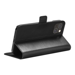 dbramante1928 Copenhagen Slim - Flip-Hlle fr Mobiltelefon - genarbtes Leder - Schwarz - fr Apple iPhone 14 Plus