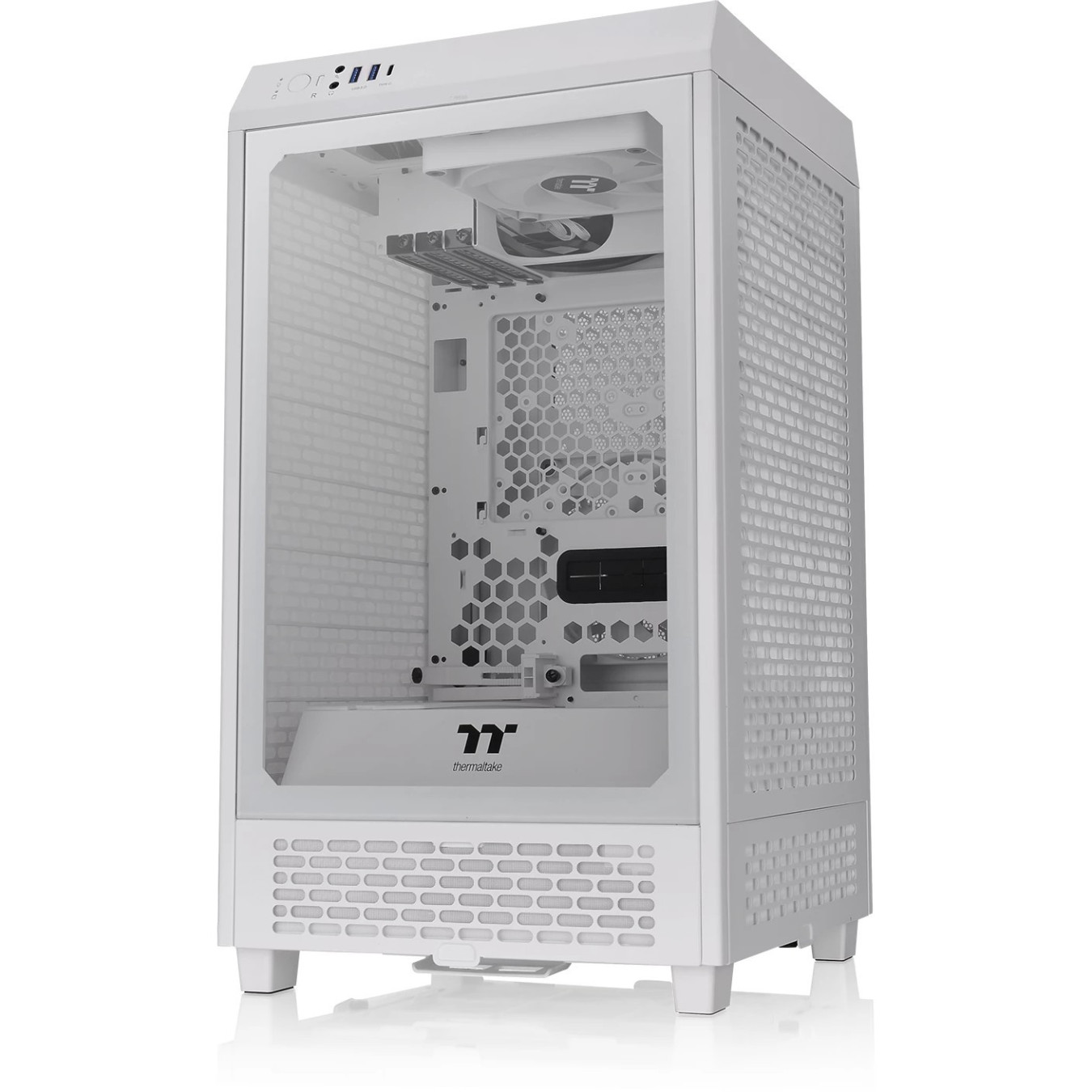 Thermaltake The Tower 200 Snow - White Mini-ITX Mini Tower Case - 380mm GPU, 200mm CPU Cooler Clearance