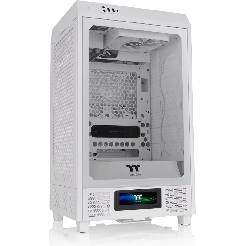 Buy Thermaltake The Tower 200 Snow - White Mini-ITX Mini Tower Case - 380mm GPU,... in Cyprus, Nicosia, Limassol, Larnaka, Pafos