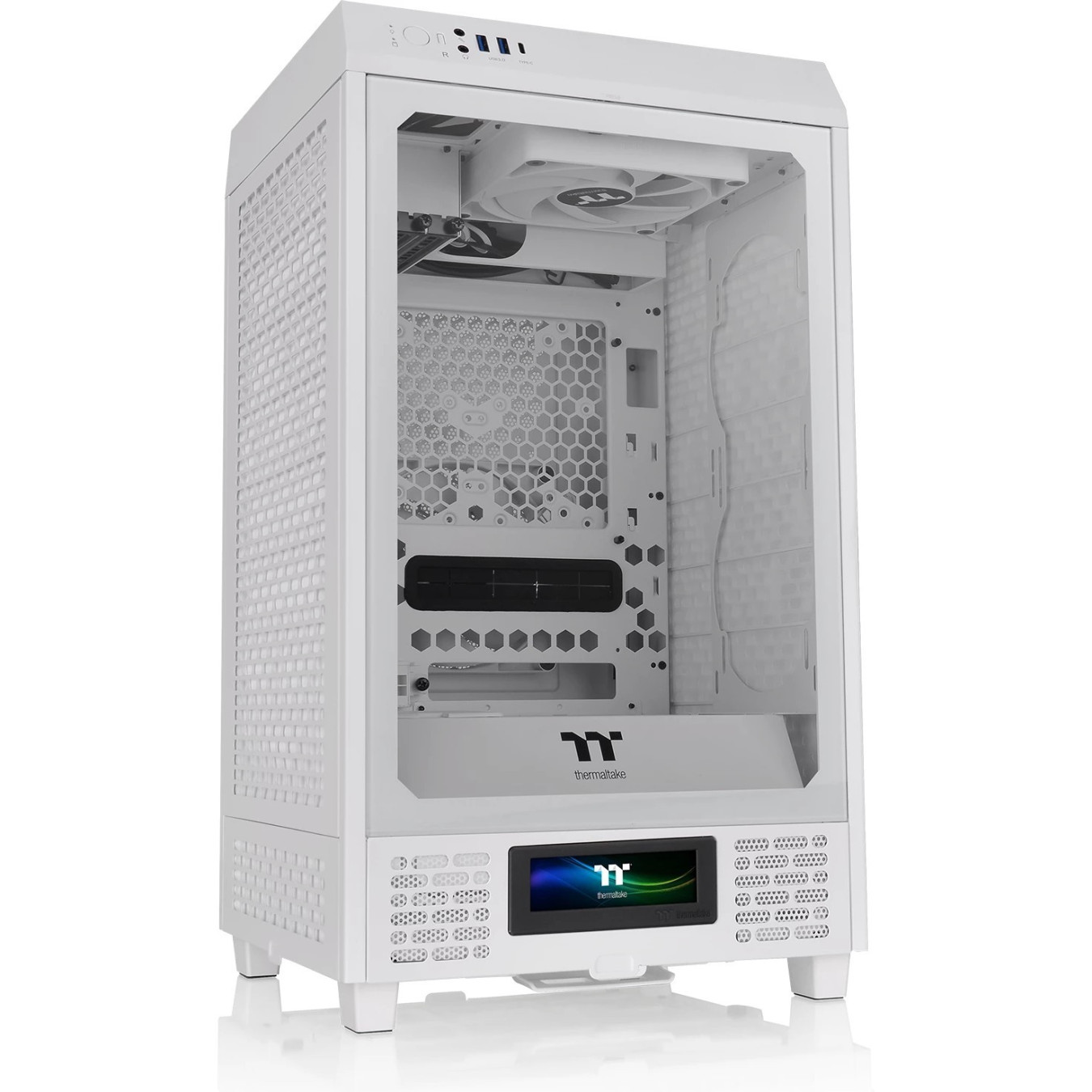 Thermaltake The Tower 200 Snow - White Mini-ITX Mini Tower Case - 380mm GPU, 200mm CPU Cooler Clearance