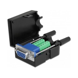 DeLock VGA15 Buchse zu Terminalblock Adapter mit Gehäuse — Buy in Cyprus with Fast Delivery