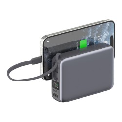4smarts Powerbank Pocket Dual Cord 20000mAh 22.5W. spacegrau — Buy in Cyprus with Fast Delivery