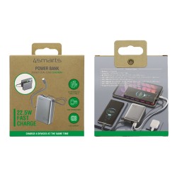 4smarts Powerbank Pocket Dual Cord 20000mAh 22.5W. spacegrau — Buy in Cyprus with Fast Delivery