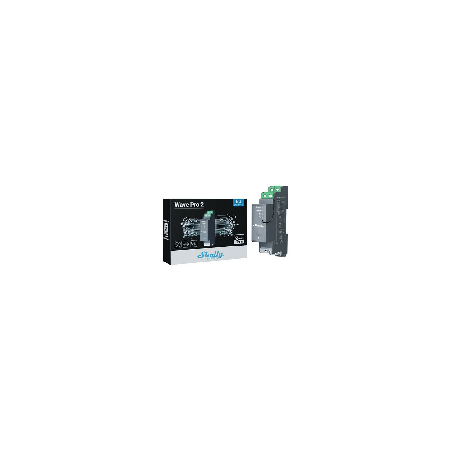 Shelly Relais 'Wave Pro 2' max 25A Z-Wave DIN-Rail — Buy in Cyprus with Fast Delivery