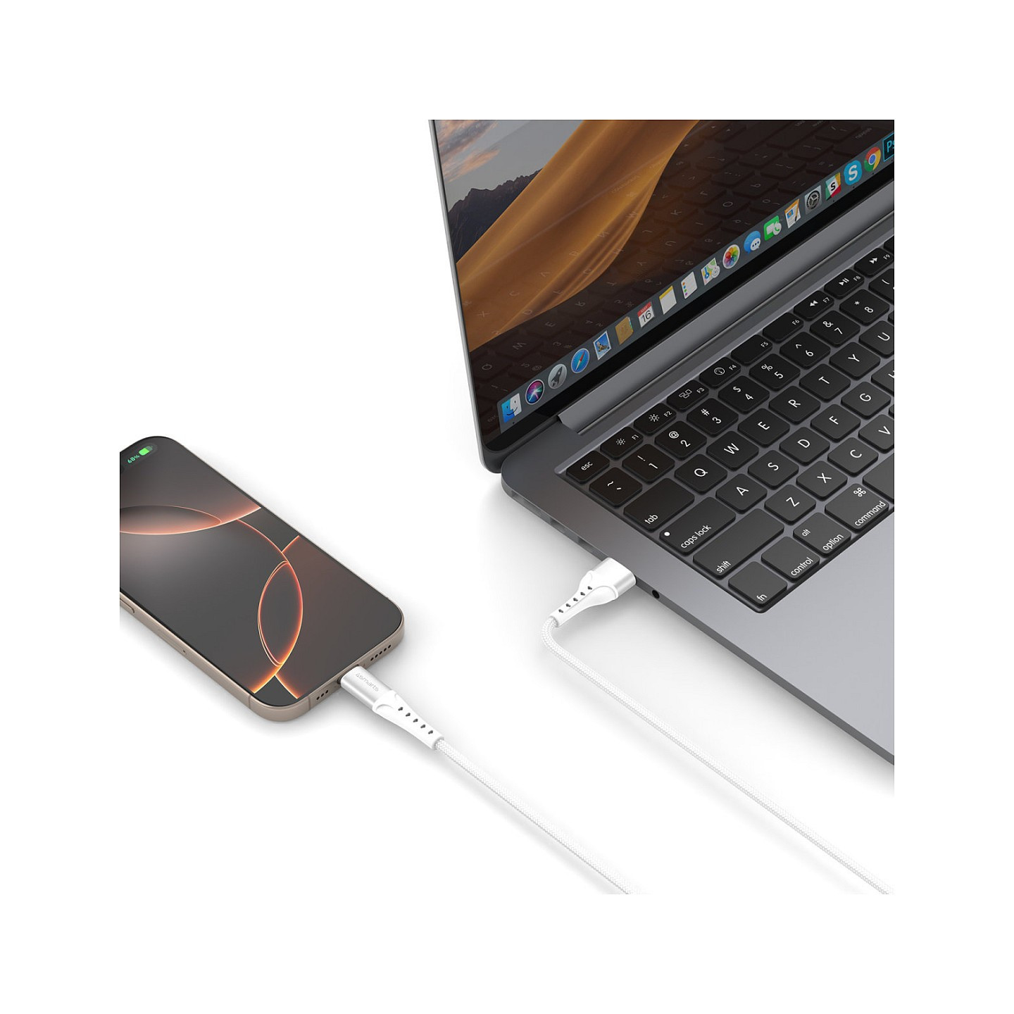 4smarts USB-A auf USB-C Kabel PrimeCord 18W 1.5m. weiss — Buy in Cyprus with Fast Delivery