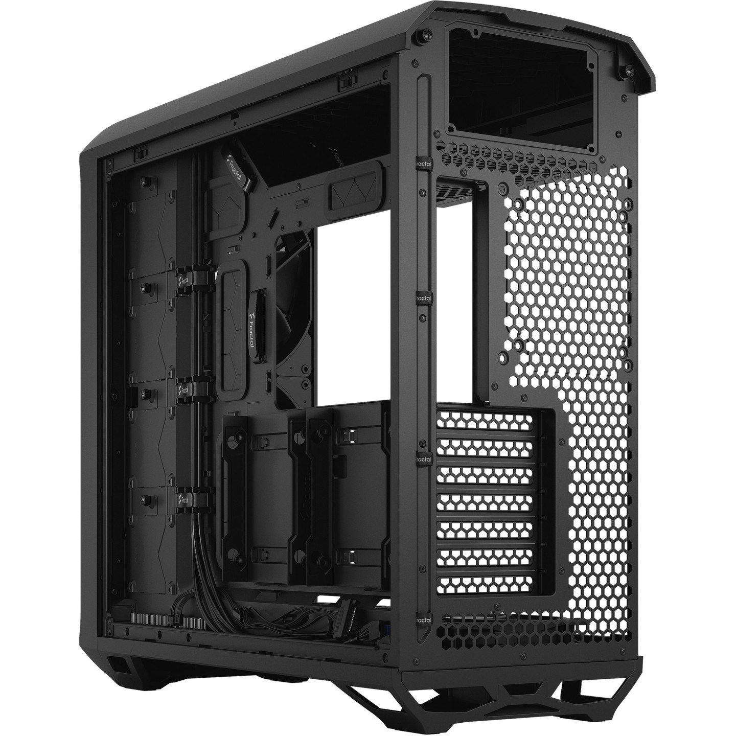 Fractal Design Torrent Mid Tower Case - Black - E-ATX/ATX/ITX Support, 2x180mm Front Fans, USB-C (Boxed)