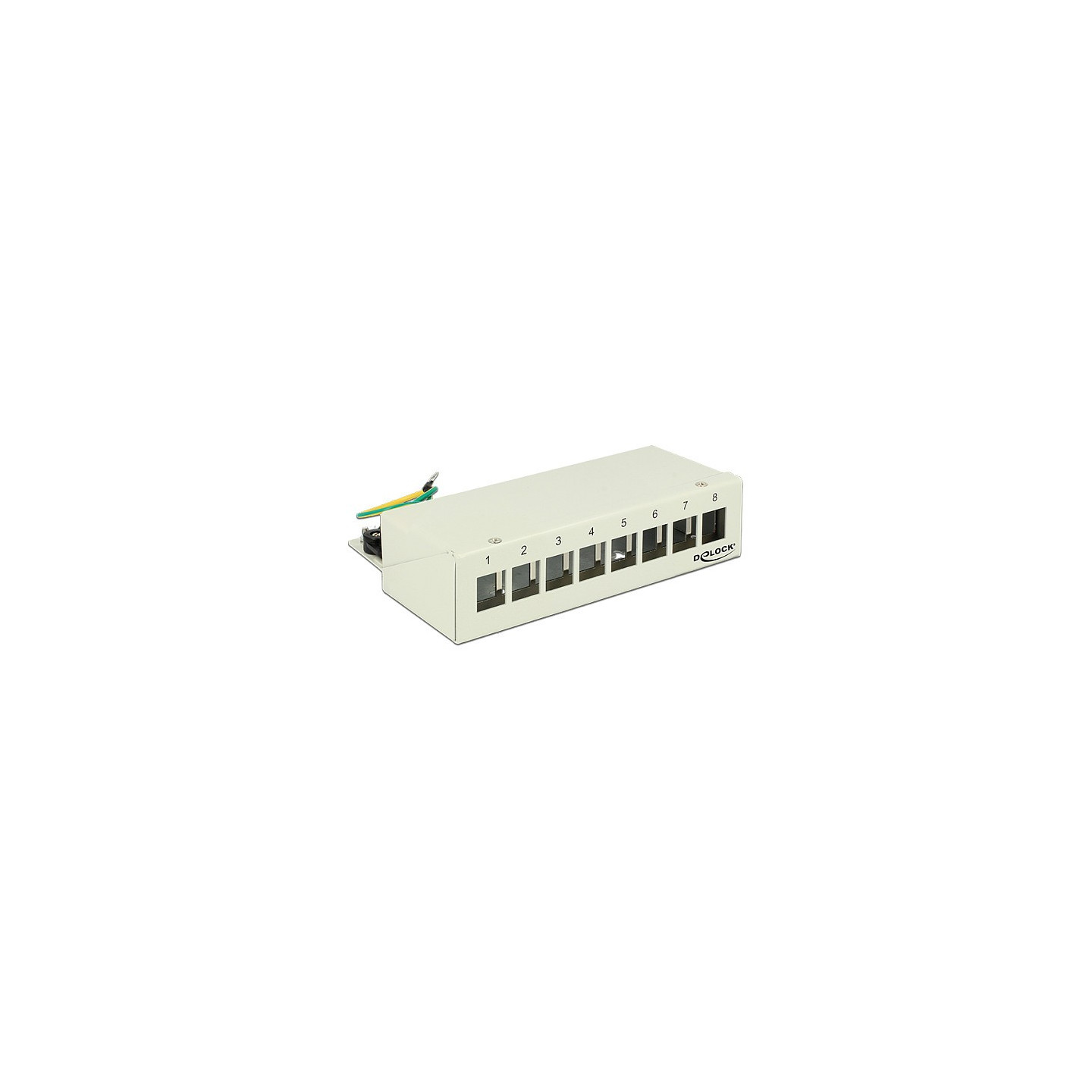 Delock Keystone Desktop Patchpanel 8 Port grau — Buy in Cyprus with Fast Delivery