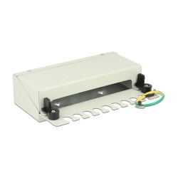 Delock Keystone Desktop Patchpanel 8 Port grau — Buy in Cyprus with Fast Delivery