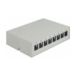 Delock Keystone Patchpanel 8 Port grau — Buy in Cyprus with Fast Delivery