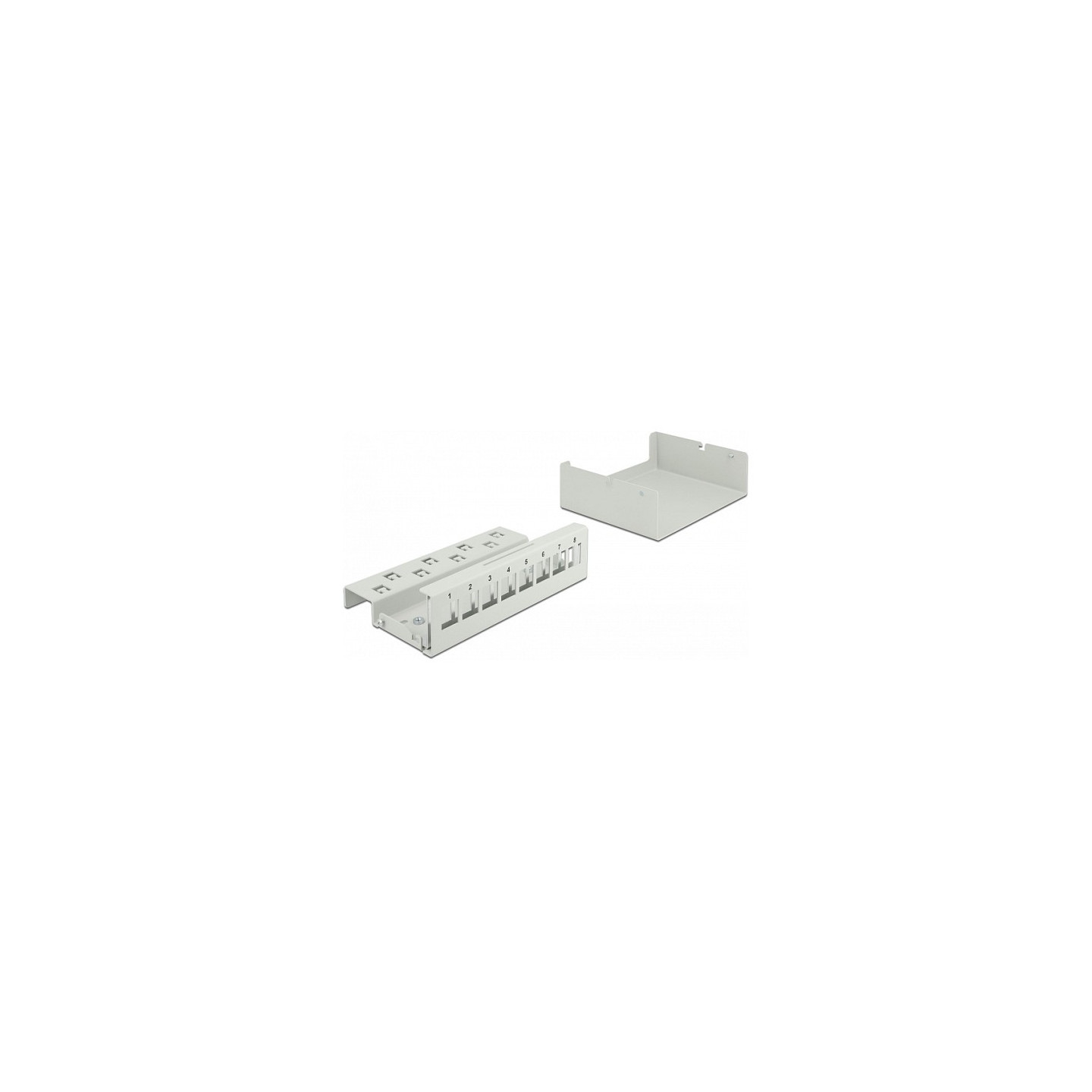 Delock Keystone Patchpanel 8 Port grau — Buy in Cyprus with Fast Delivery