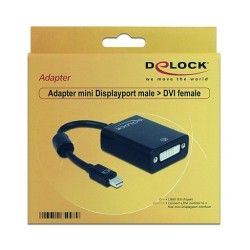 Adapter mini DisplayPort to DVI (ST-BU) DeLOCK Black — Buy in Cyprus with Fast Delivery