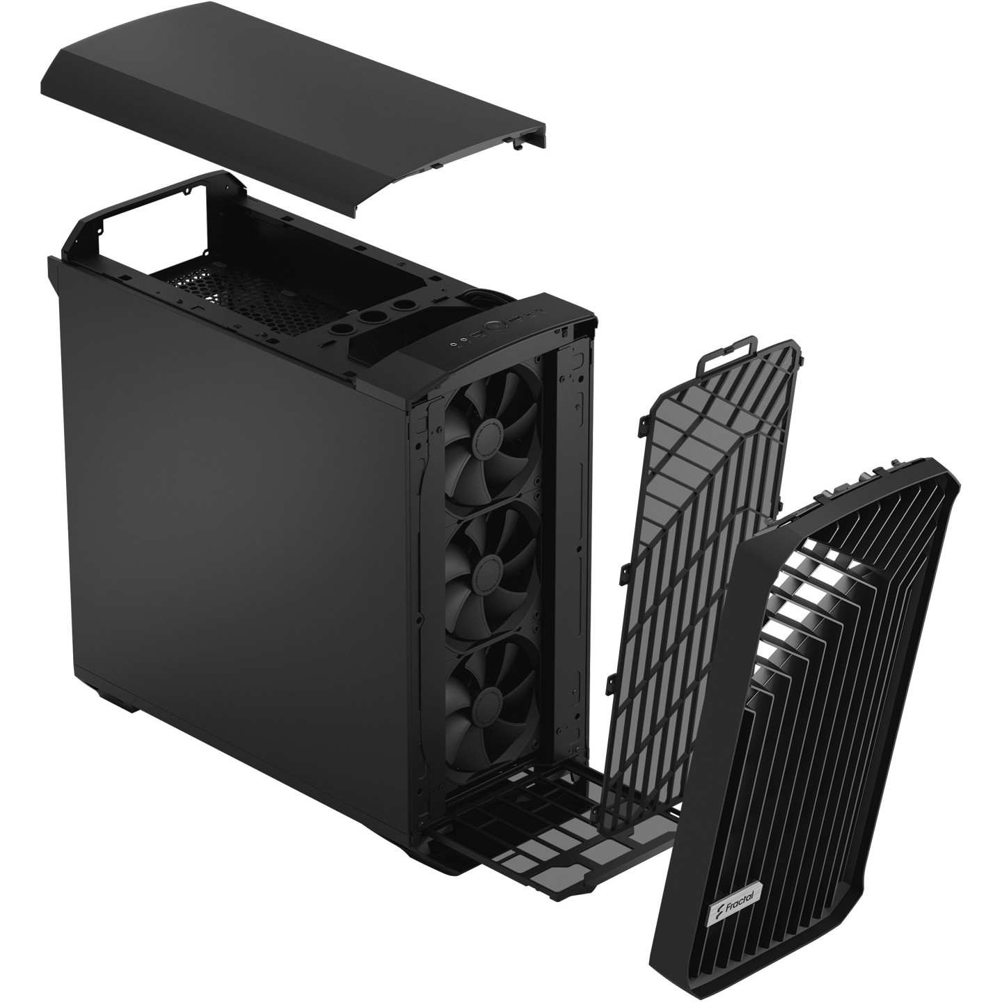 Fractal Design Torrent Mid Tower Case - Black - E-ATX/ATX/ITX Support, 2x180mm Front Fans, USB-C (Boxed)