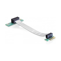 Delock Riser Karte PCI Express x1 to x1 mit flexiblem Kabel 13 cm links gerichtet — Buy in Cyprus with Fast Delivery