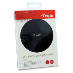 Equip Ladegerät Wireless Qi-Kompatibel 10W schwarz — Buy in Cyprus with Fast Delivery