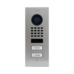 DoorBird D1102V IP Vid. Türst. V4A Edels. 2Ruftasten Unterputz — Buy in Cyprus with Fast Delivery