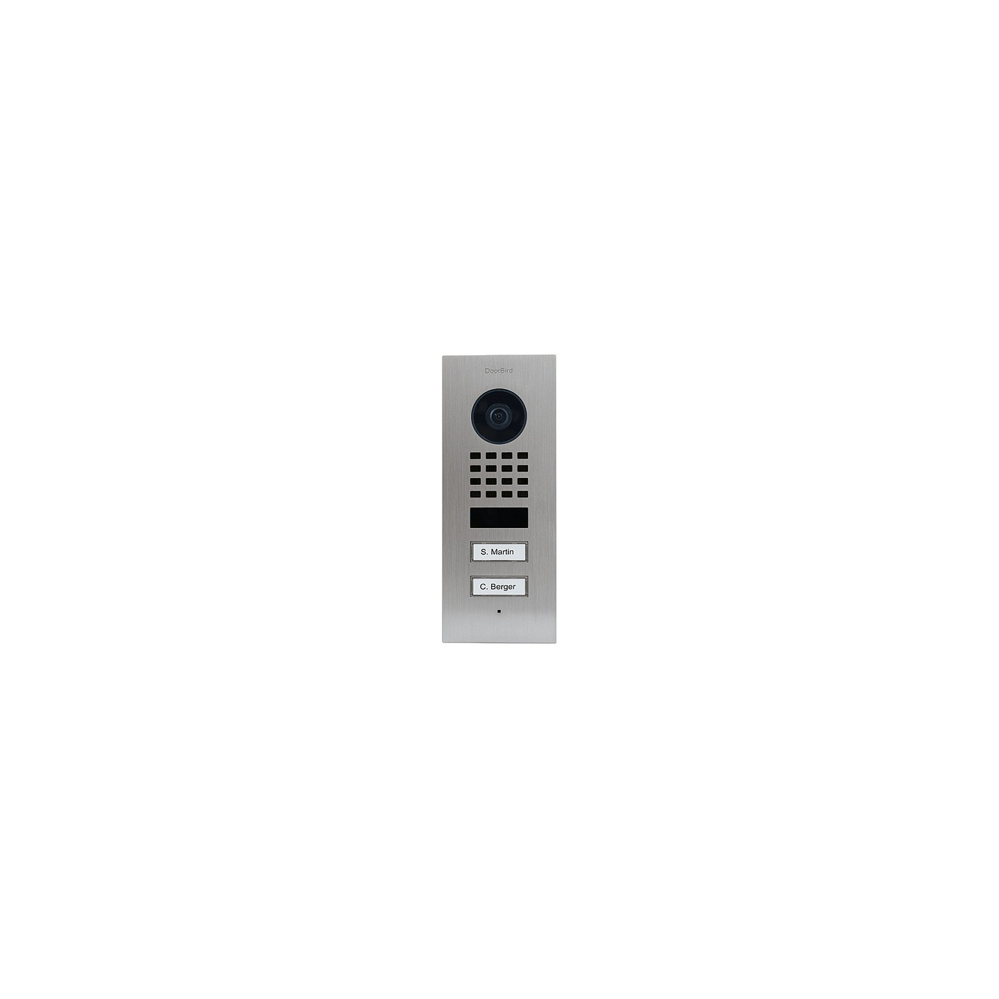 DoorBird D1102V IP Vid. Türst. V4A Edels. 2Ruftasten Unterputz — Buy in Cyprus with Fast Delivery
