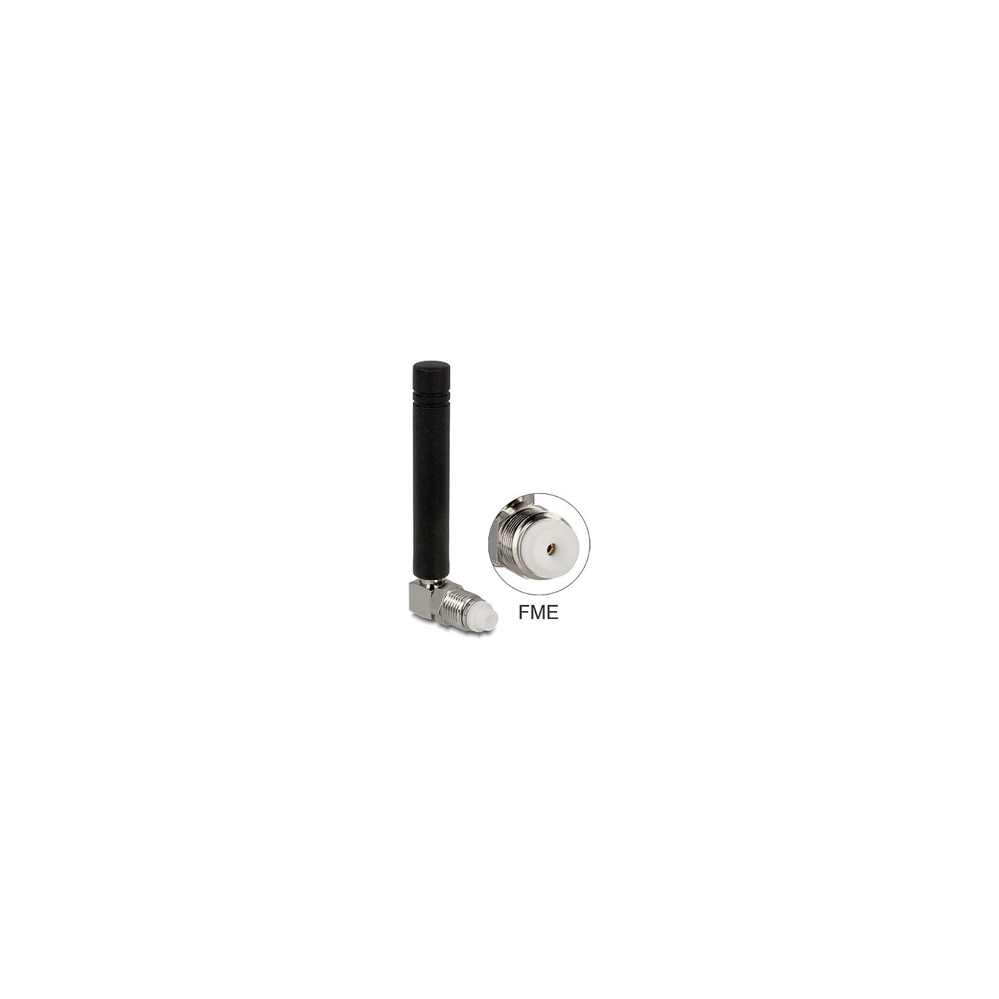Delock GSM Quadband Antenne FME 2 dBi 90° omnidirektional starr schwarz — Buy in Cyprus with Fast Delivery