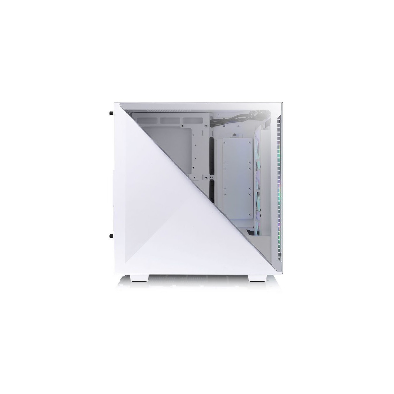 Thermaltake Divider 300 TG Snow ARGB - Mid Tower PC Case, White, Tempered Glass, ARGB, ATX/mATX/Mini-ITX
