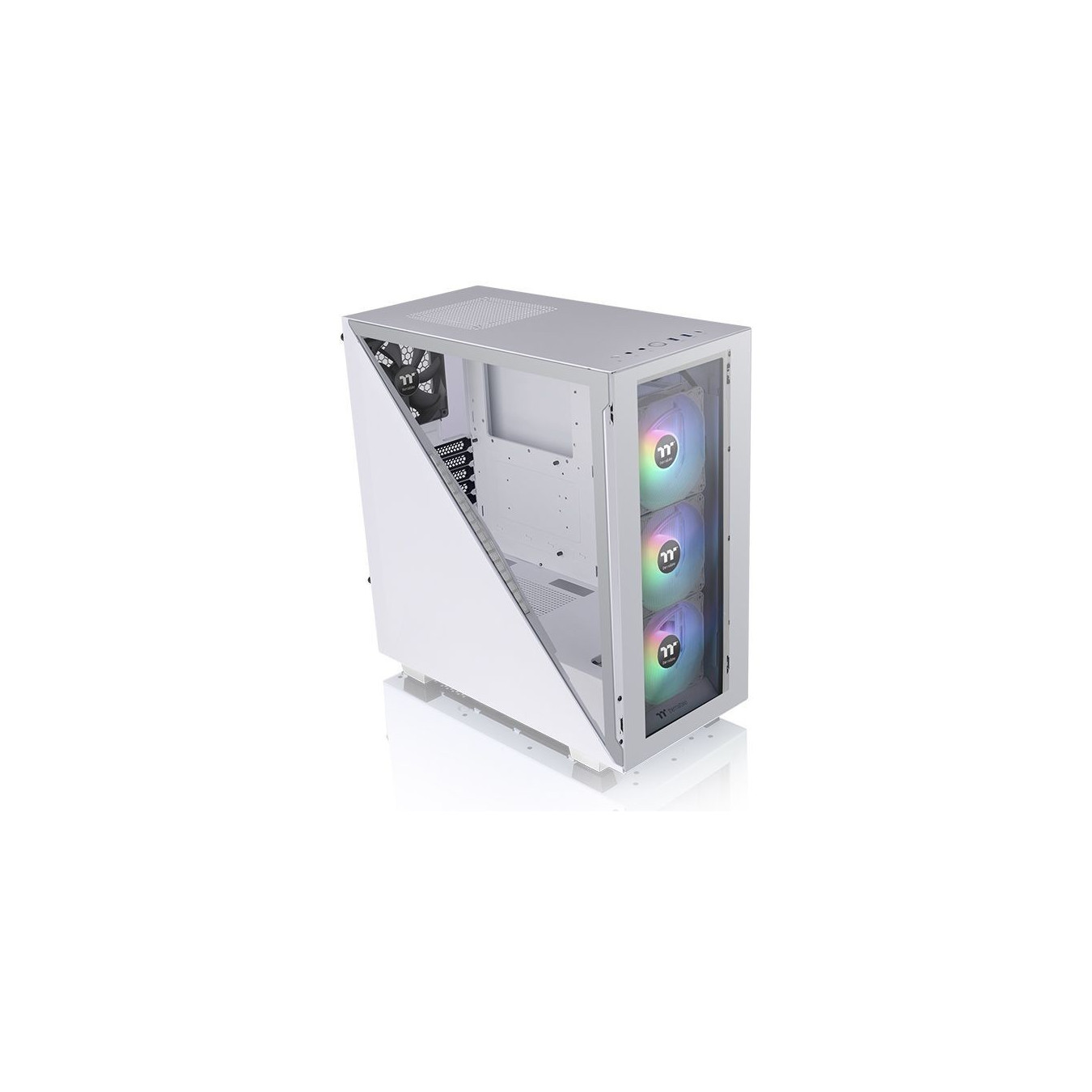 Thermaltake Divider 300 TG Snow ARGB - Mid Tower PC Case, White, Tempered Glass, ARGB, ATX/mATX/Mini-ITX