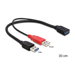USB 3.0 A (2xSt) to A (Bu) 0.3m — Buy in Cyprus with Fast Delivery