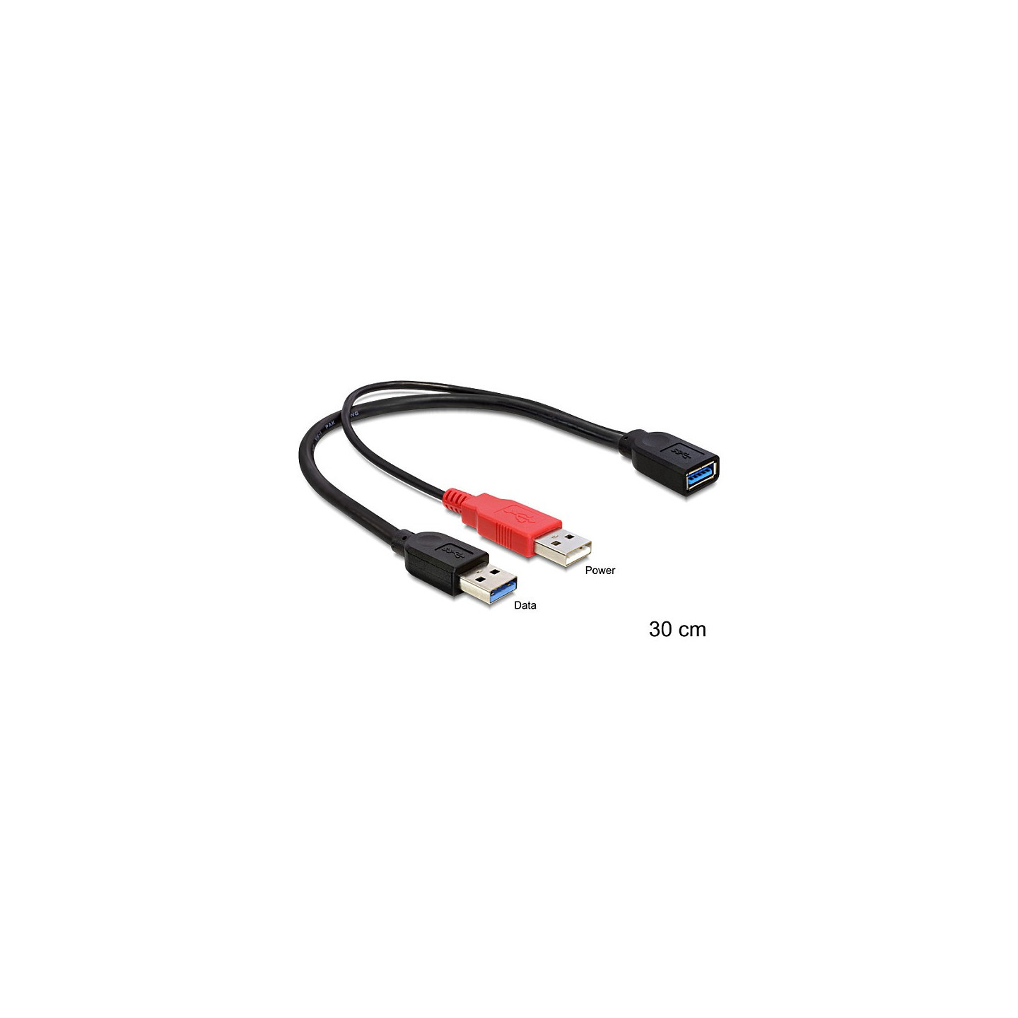USB 3.0 A (2xSt) to A (Bu) 0.3m — Buy in Cyprus with Fast Delivery