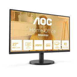 Buy AOC U27B3M - 27in 4K UHD VA Monitor - 60Hz, 4ms, HDR10, Black, VESA in Cyprus, Nicosia, Limassol, Larnaka, Pafos