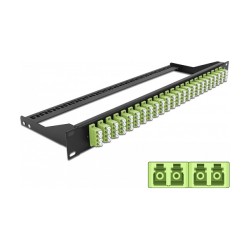 Delock 19? LWL Patchpanel 24 Port LC Quad lindgrün — Buy in Cyprus with Fast Delivery