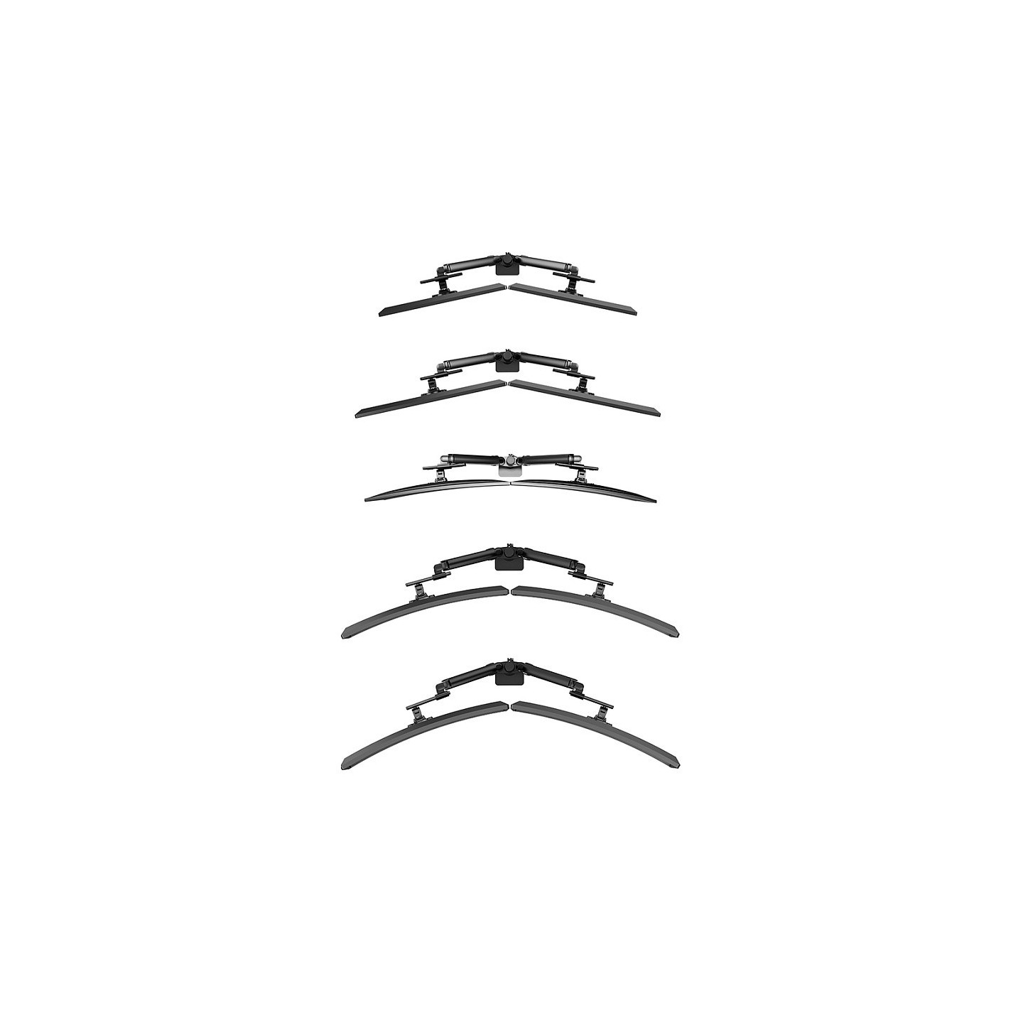 Neomounts DS65S-950BL2 Tischhalterung für 2 Monitore bis 86cm 34' 11KG Schwarz — Buy in Cyprus with Fast Delivery