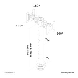 Tischhalterung für zwei Flachbildschirme bis 30' (76 cm) 10KG FPMA-D050DBLACK Neomounts — Buy in Cyprus with Fast Delivery