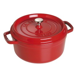 Staub La Cocotte 26cm rund. Kirsch-rot. Gusseisen — Buy in Cyprus with Fast Delivery
