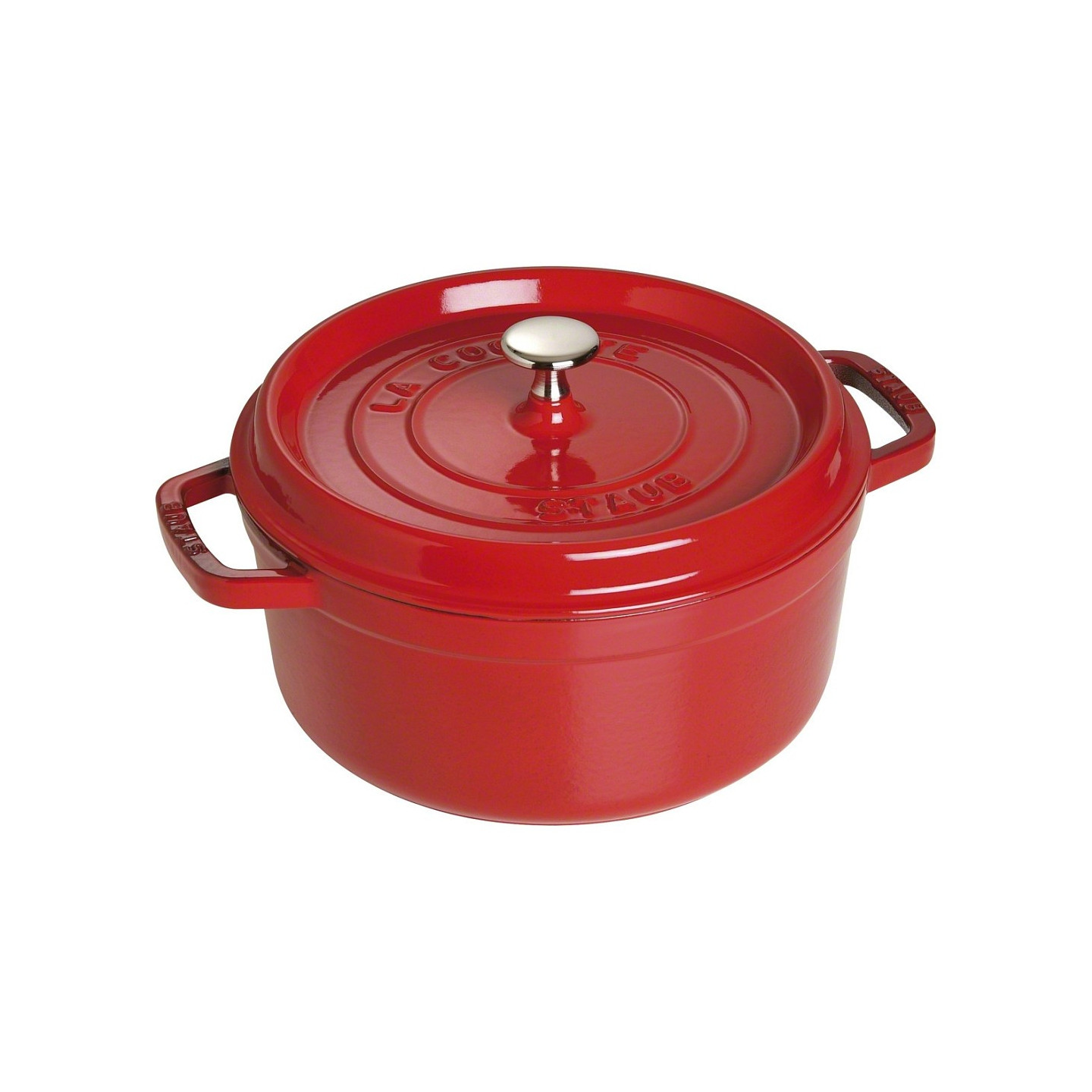 Staub La Cocotte 26cm rund. Kirsch-rot. Gusseisen — Buy in Cyprus with Fast Delivery