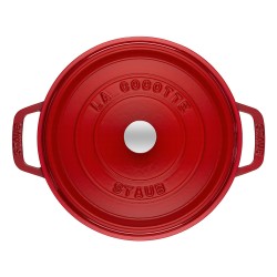 Staub La Cocotte 26cm rund. Kirsch-rot. Gusseisen — Buy in Cyprus with Fast Delivery